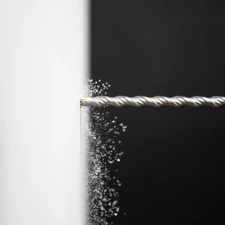 Бур по бетону Denzel, 12 x 260 мм, двойная спираль, три пылеотводящие кромки, 705025 купить в Тобольске