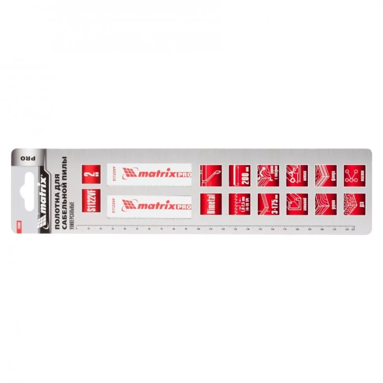 Полотна универсальные для сабельной пилы S1122VF   200/1,8-2,5мм Bimetal  2штуки  PRO Matrix 782002 купить в Тобольске