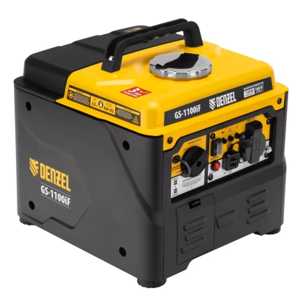 Генератор инверторный DENZEL GS-1100iF 94706, 1,1 кВт, 230 В, ручной старт купить в Тобольске