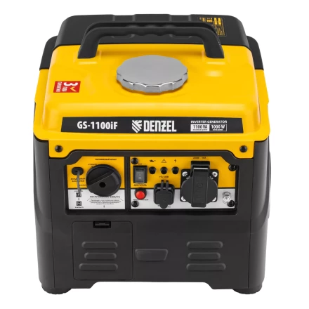 Генератор инверторный DENZEL GS-1100iF 94706, 1,1 кВт, 230 В, ручной старт купить в Тобольске