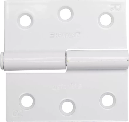 Петля дверная STAYER &quot;MASTER&quot; разъемная, цвет белый, правая, 75мм 37613-75-2R купить в Тобольске