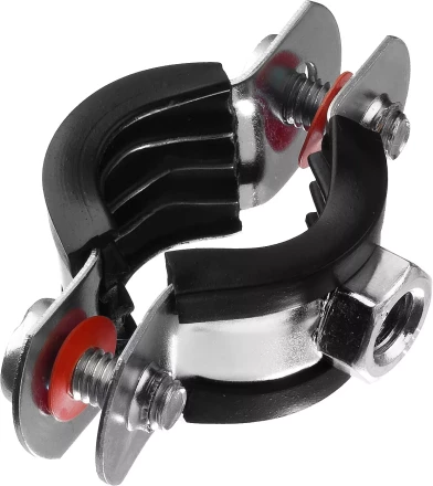 Хомут трубный с гайкой, оцинкованный, 1/2&quot;, 10шт, ЗУБР Мастер 37850-20-24 37850-20-24 купить в Тобольске