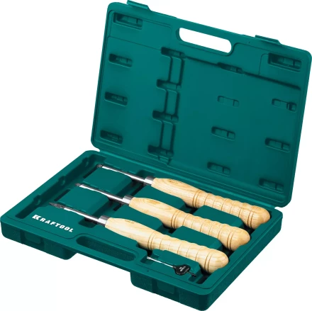 Набор профессиональных ручных резцов по дереву KRAFTOOL 18369 купить в Тобольске