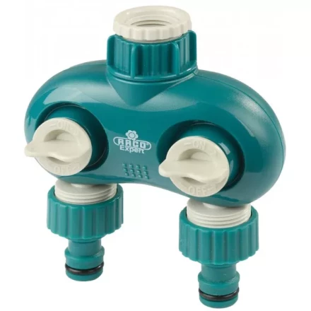 Распределитель поливочный RACO &quot;Original&quot; &quot;DELUXE&quot; двухканальный, 1/2&quot;х3/4&quot; 4250-55261C купить в Тобольске