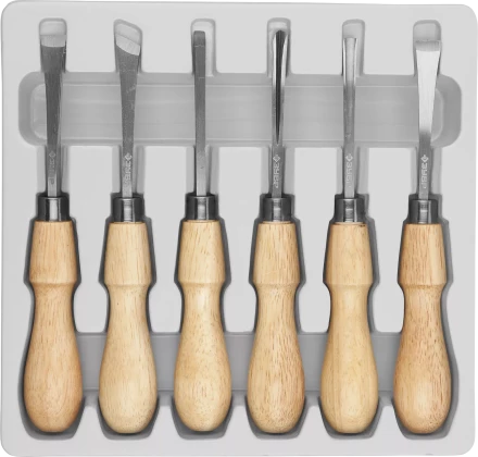 Фигурные стамески ЗУБР 6 предм Профессионал 18373-H6 купить в Тобольске