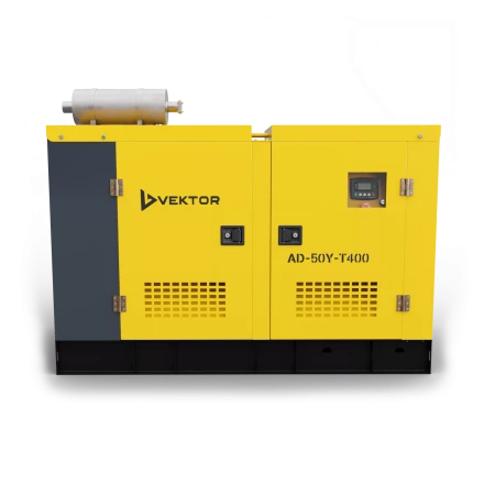 Дизельный генератор Vektor AD-50Y-T400 в шумозащитном кожухе с АВР купить в Тобольске