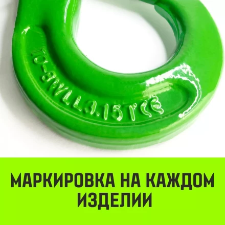 Крюк самозапирающийся с проушиной HITCH 16-Т8 кл 8.0 Т (SZ071268) купить в Тобольске