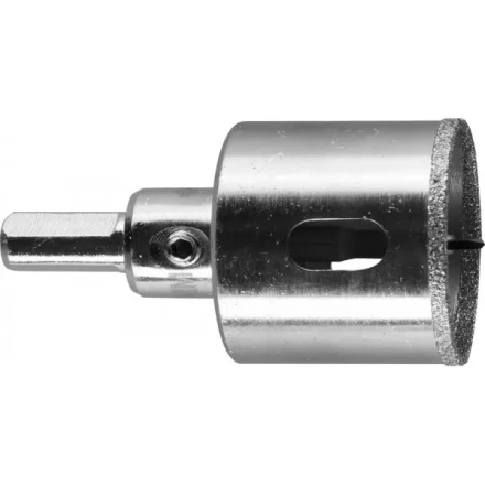 Коронка ЗУБР алмазная в сборе по кафелю, керамике с центрирующим сверлом и имбусовым ключом, зерно 60, 32мм 29850-32 купить в Тобольске