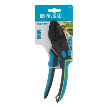 Секатор с наковальней Palisad, 220 мм, регулировка захвата, трехкомпонентные рукоятки, Luxe, 604805 купить в Тобольске
