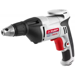 Шуруповерт ЗУБР сетевой,макс. диаметр крепежа 6мм,магнитный держатель,ремешок,0-4500об/мин,патрон HEX 1/4&quot;,550Вт ЗСШ-550