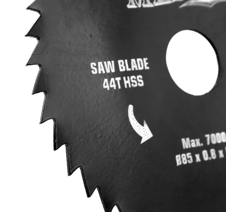 Диск HSS 85х15х0,8 мм 44T  универсальный для циркулярной мини-пилы MESSER М200 купить в Тобольске