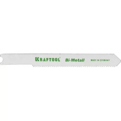 Полотна KRAFTOOL, U118AF, для эл/лобзика, Bi-Metall, по металлу (1,5-2мм), US-хвост., шаг 1,2мм, 55мм, 2шт 159655-1,2