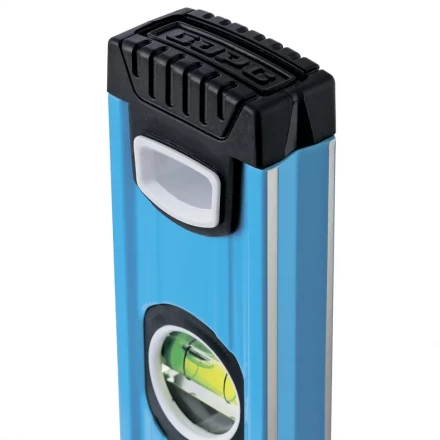 Уровень алюминиевый 1200 мм профиль 1.6 мм фрезерованный ударопрочные заглушки 3 глазка БАРС 34428 купить в Тобольске