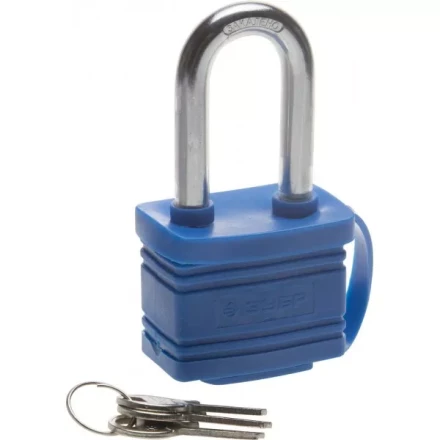 Замок ЗУБР &quot;ЭКСПЕРТ&quot; навесной всепогодный, удлиненная дужка, 50мм 37212-50_z01 купить в Тобольске