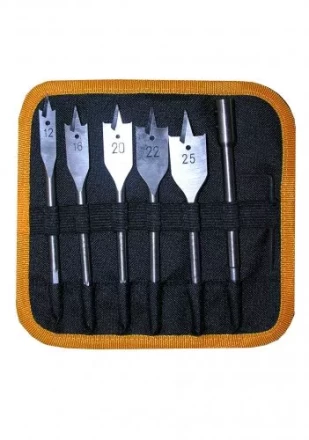 Набор сверл перовых  5 шт12-25х152мм+ 1удл.в сум1/1/40 19122 купить в Тобольске