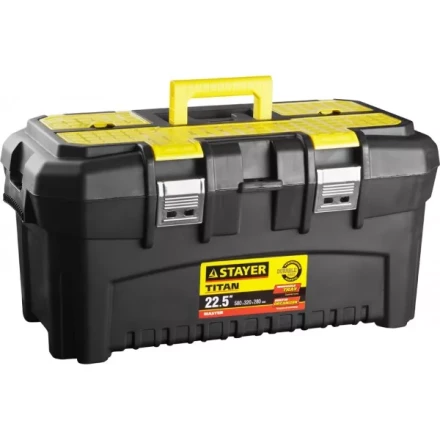 Ящик для инструмента &quot;TITAN-22&quot; пластиковый, STAYER 38016-22 купить в Тобольске
