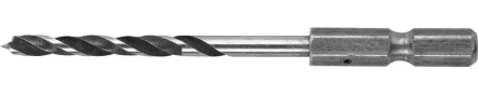ЗУБР &quot;ЭКСПЕРТ&quot;. Сверло по дереву, М-образная заточка, шестигранный хвостовик 1/4&quot;, 4х70мм 29423-070-04 купить в Тобольске