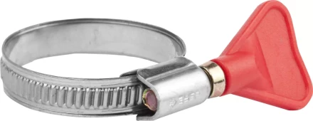 Хомуты ЗУБР &quot;ЭКСПЕРТ&quot; &quot;Бабочка&quot;, нерж. сталь, накатная лента 9 мм, 25-40 мм, 2 шт 37835-25-40 купить в Тобольске