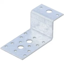 Крепежный уголок Z-образный, KUZ 45х90х65 мм, цинк СИБРТЕХ Россия 46537