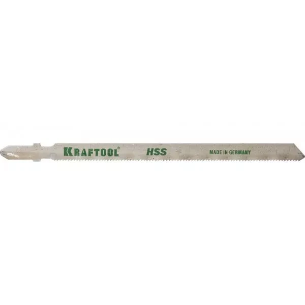 Полотна KRAFTOOL, T318A, для эл/лобзика, HSS, по металлу (1-3мм), EU-хвост., шаг 1,2мм, 110мм, 2шт 159552-1,2 купить в Тобольске