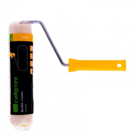 Валик &quot;Лаки&quot; 250 мм ворс 5 мм D 48 мм D ручки 8 мм Велюр Сибртех 80179 купить в Тобольске