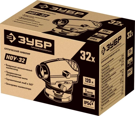 ЗУБР ОУ-32, 120 м, оптический нивелир, Профессионал (34917) купить в Тобольске