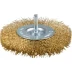 ЗУБР &quot;ЭКСПЕРТ&quot;. Щетка дисковая для дрели, двухрядная, витая латунированная стальная проволока 0,3мм, 100мм 3520-100-2_z01 купить в Тобольске