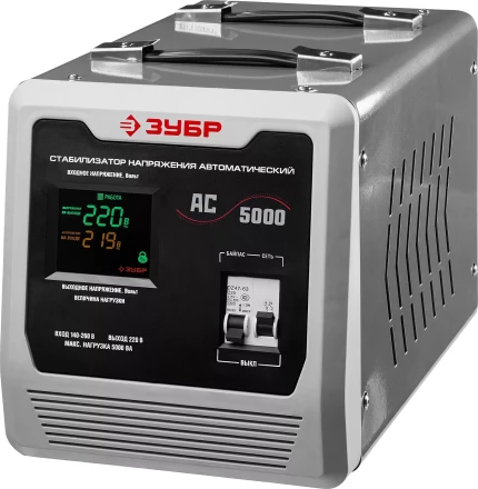 ЗУБР 5000ВА, 5 кВт, автоматический стабилизатор напряжения, Профессионал (59380-5) купить в Тобольске