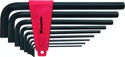 Набор ключей шестигранных имбусовых HEX, 2,0–12 мм, CrV,  9 шт., удлиненные  MATRIX 11227 купить в Тобольске