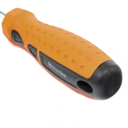 Отвертка &quot;Point&quot;, SL5,0 х 150 мм, CrV, 2-х компонентная рукоятка Sparta 11767 купить в Тобольске