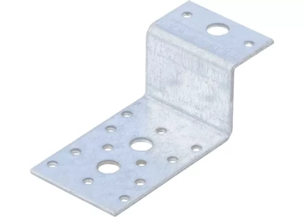 Крепежный уголок Z-образный KUZ 55х105х90 мм цинк СИБРТЕХ 46538 купить в Тобольске