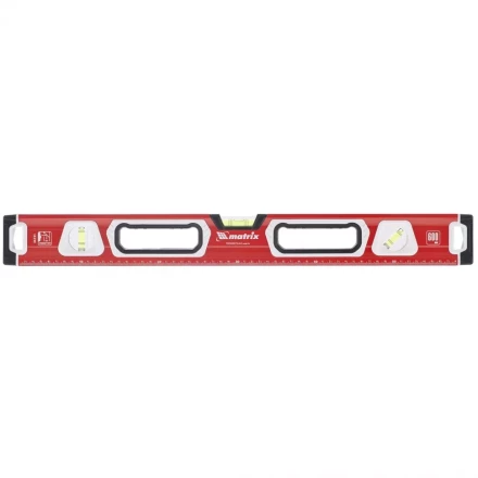 Уровень алюминиевый магнитный 1500 мм с зеркальным глазком MATRIX 2 компонентные рукоятки артикул 34735 купить в Тобольске