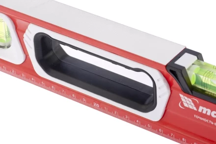 Уровень алюминиевый магнитный 1500 мм с зеркальным глазком MATRIX 2 компонентные рукоятки артикул 34735 купить в Тобольске