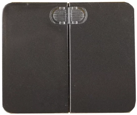 Выключатель СВЕТОЗАР &quot;ГАММА&quot; с подсветкой, двухклавишный, без вставки и рамки, цвет темно-серый металлик, 10A/~250B SV-54135-DM купить в Тобольске