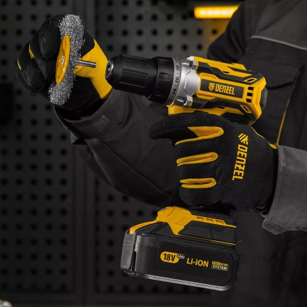 Щетка для дрели Denzel 100 мм, плоская, со шпилькой, нержавеющая витая проволока, 744793 купить в Тобольске