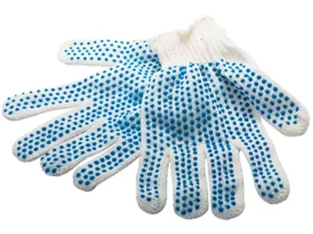 Перчатки х/б, ПВХ &quot;точка&quot;, 7 класс  Россия 67772 купить в Тобольске