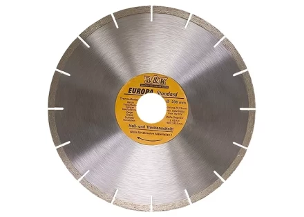Диск алмазный отрезной сегментный 115 х 22,2 мм сухая резка EUROPA Standard SPARTA 73161 купить в Тобольске