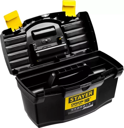 Ящик для инструмента &quot;ORION-16&quot; пластиковый, STAYER 38110-16_z03 купить в Тобольске