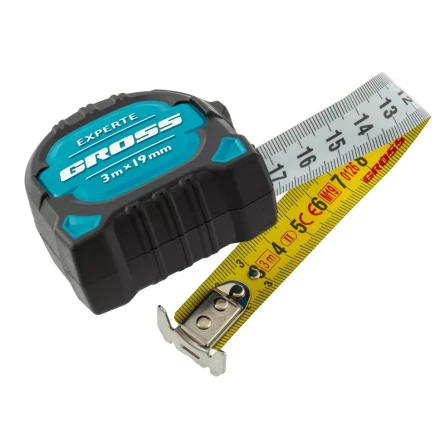 Рулетка Experte, 3 м x 19 мм, двухкомпонентный корпус, магнит, двухсторонняя разметка, нейлон Gross 32574 купить в Тобольске