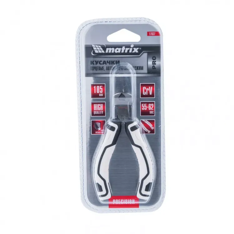 Кусачки торцевые Mini 105 мм авторазжим Pro Matrix 17837 купить в Тобольске