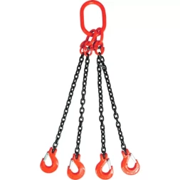 Строп цепной TOR 4СЦ г/п 4,25 т 5,0 м с самозакрывающимися крюками 1018375