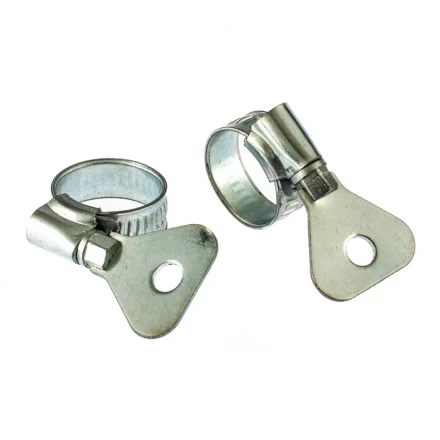 Хомуты металлические червячные 12-20 мм ширина 10 мм W1 с металлическим ключом 2 шт Сибртех 476497 купить в Тобольске