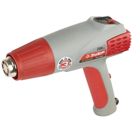 Фен ЗУБР, электр регулировка t, 3 режима работы, керам изолятор, кейс с насад, 2000Вт ЗТФ-2000К купить в Тобольске