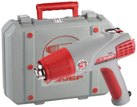 Фен ЗУБР, электр регулировка t, 3 режима работы, керам изолятор, кейс с насад, 2000Вт ЗТФ-2000К купить в Тобольске