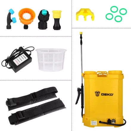 Опрыскиватель садовый аккумуляторный DEKO DKSP10, 16 л, 065-0942 купить в Тобольске