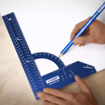 ЗУБР Система-32, разметочный мебельный угольник, Профессионал (34398-30) купить в Тобольске