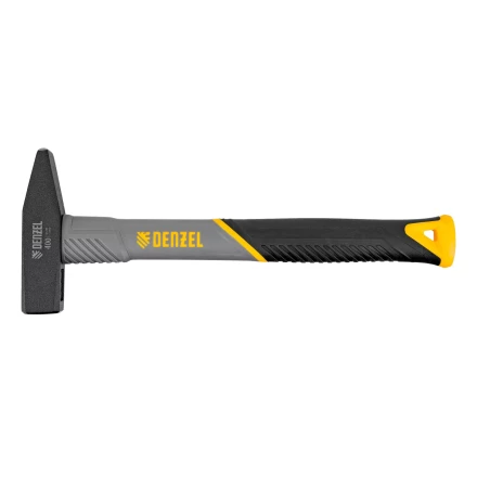 Молоток слесарный, 400 г Denzel, кованый, фибергласовая рукоятка c TPR покрытием 10484 купить в Тобольске