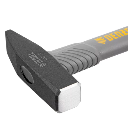 Молоток слесарный, 400 г Denzel, кованый, фибергласовая рукоятка c TPR покрытием 10484 купить в Тобольске