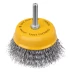 Щетка для дрели Denzel, 75 мм, Чашка, со шпилькой, нержавеющая витая проволока, 744773 купить в Тобольске