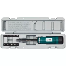 Отвертка динамометрическая KRAFTOOL со шкалой, регулируемая, 1-8 Нм, точность +/-6%, 20 бит, в боксе 64030